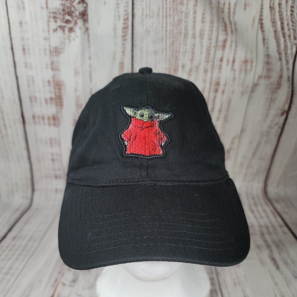 Disney‎ Star Wars Branded Baby Yoda Adjustable Baseball Cap - Basic Black Hat